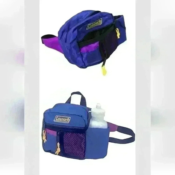 Coleman Vintage Colorblocked Runners Fanny Pack - Picture 1 of 14